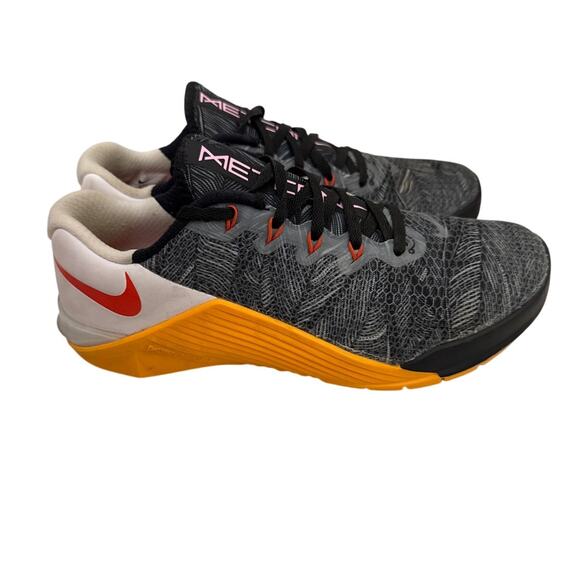 Nike Shoes - Nike Shoes Metcon Black White Orange Training Sneakers Size Women's 8.5